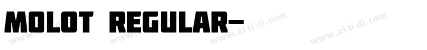 Molot Regular字体转换